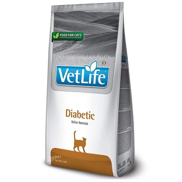 Сухий корм для котів Farmina VetLife Diabetic дієтичний для контролю рівня глюкози в крові при цукровому діабеті 400 гфото1