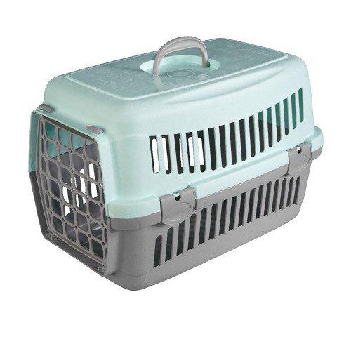 Переноска для котів та собак AnimAll CNR-102 сіро-м'ятна 48,5х32,5х32,5фото1