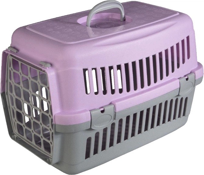 Переноска для котів та собак AnimAll CNR-102 сіро-фіолетова 48,5х32,5х32,5фото1