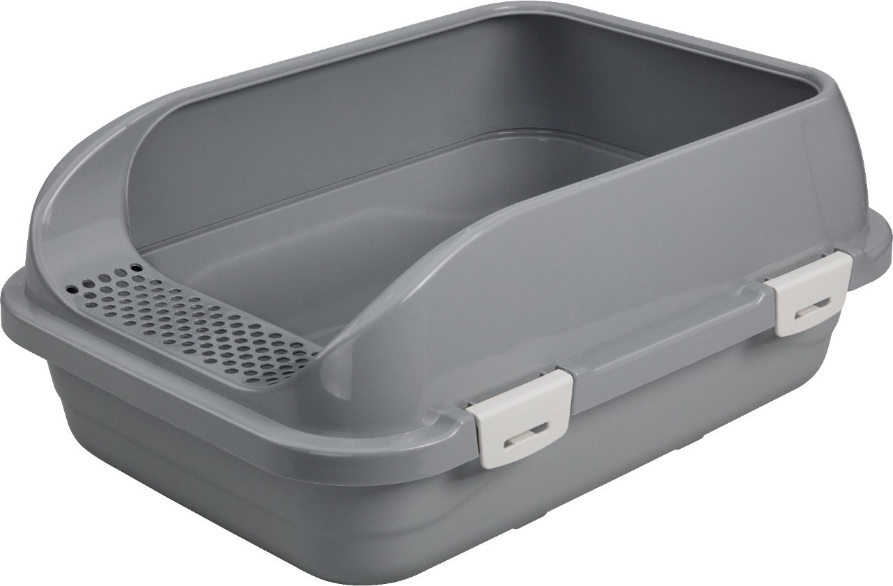 Туалет под наполнитель AnimAll CNR-127 серый с лопаткой 58x42x24 см фото 1
