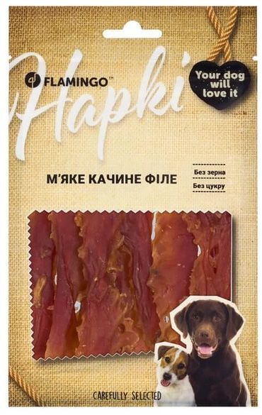Лакомство для собак Flamingo Мягкое утиное филе 75 гр фото 1