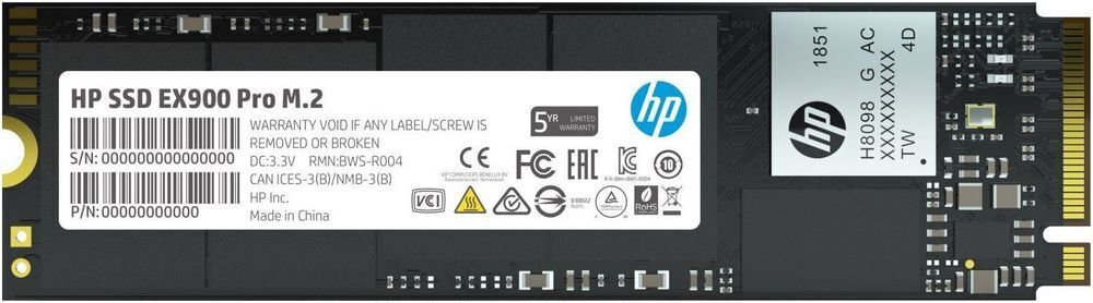 SSD накопичувач HP M.2 2280 1TB EX900 Pro (9XL77AA)фото1