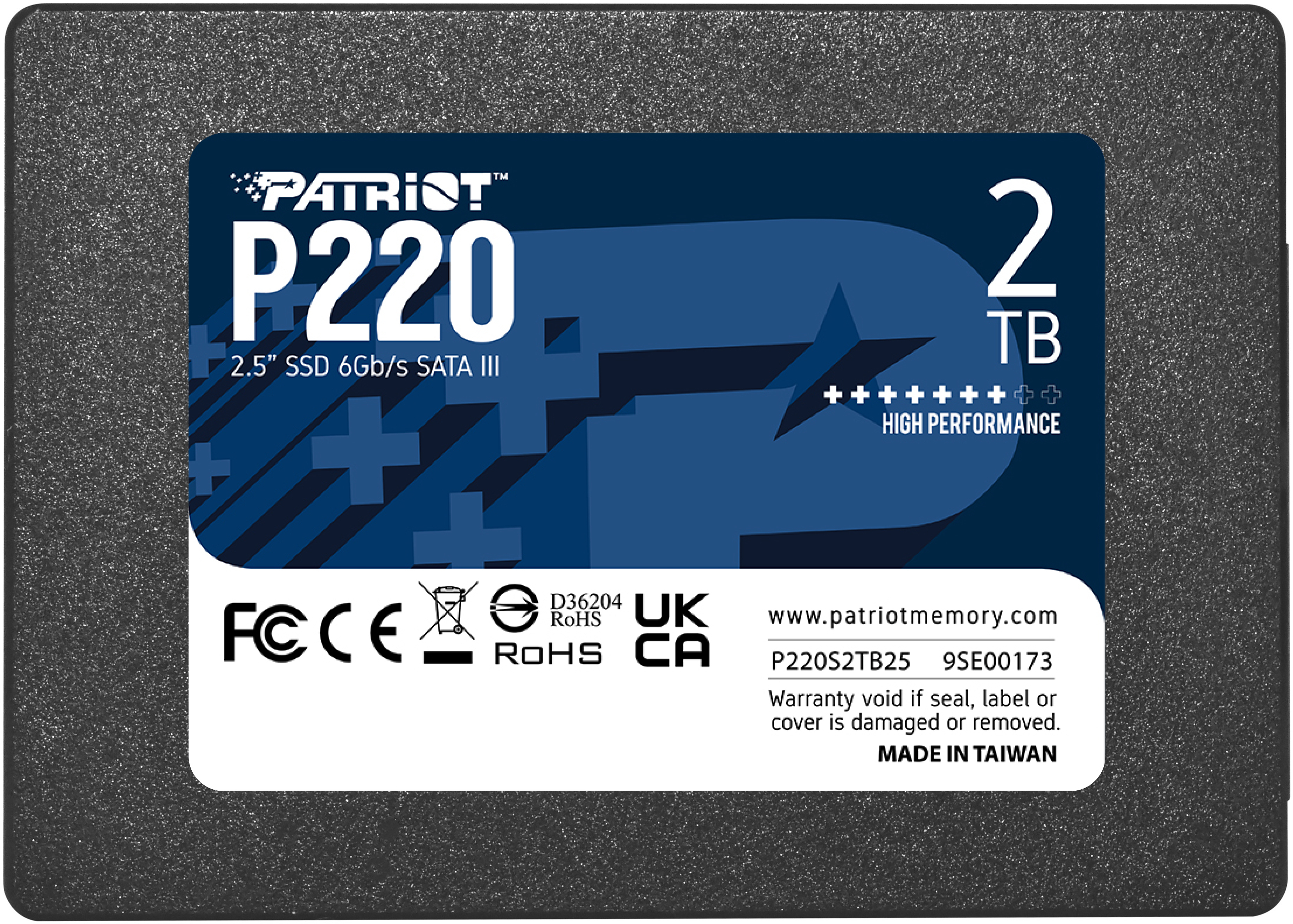 SSD накопичувач Patriot 2.5" 2TB P220 (P220S2TB25)фото1