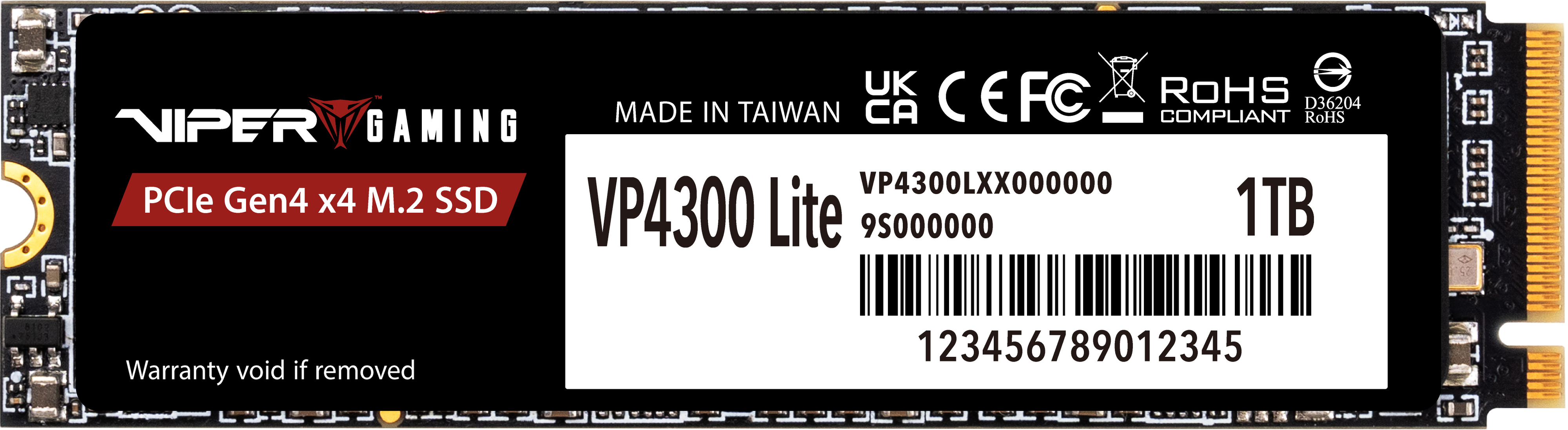 SSD накопичувач Patriot Viper M.2 2280 1TB VP4300L (VP4300L1TBM28H)фото1