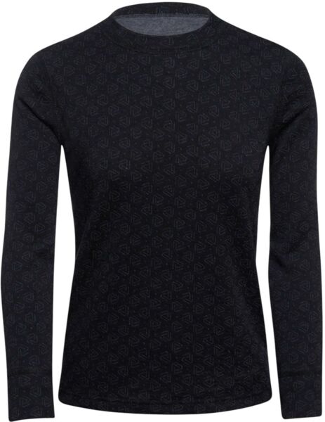 Термолонгслів дитячий Thermowave Merino Warm Active Junior 18XTRM410-990 110-116 чорний фото