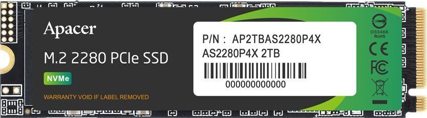 SSD накопитель APACER M.2 2280 256GB (AP256GAS2280P4X-1) фото 1