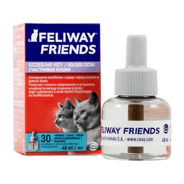 

Сменный блок Ceva Feliway Friends Феливей Френдс для снятия стресса при удержании нескольких кошек в помещении 48 мл