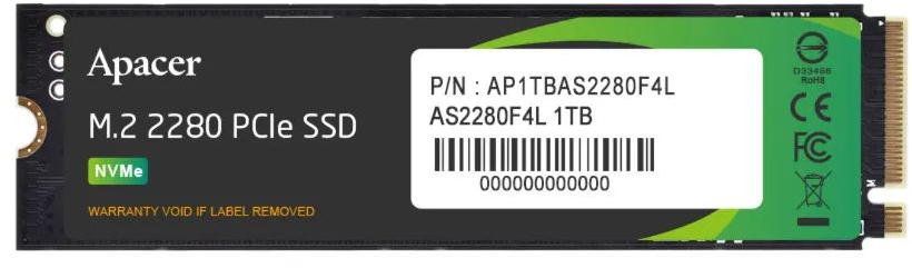 SSD накопитель APACER M.2 2280 1TB (AP1TBAS2280F4L-1) фото 1