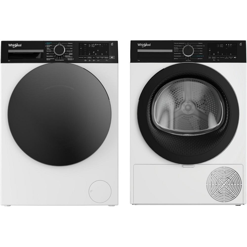 Пральна машина Whirlpool WAM81WBUA + Сушильна машина Whirlpool WPS7WBSUAфото1