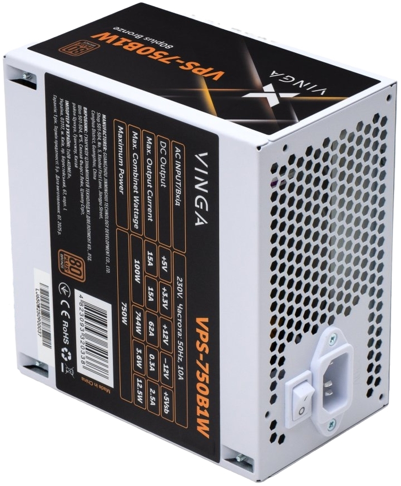 Блок питания Vinga 750W (VPS-750B1W)