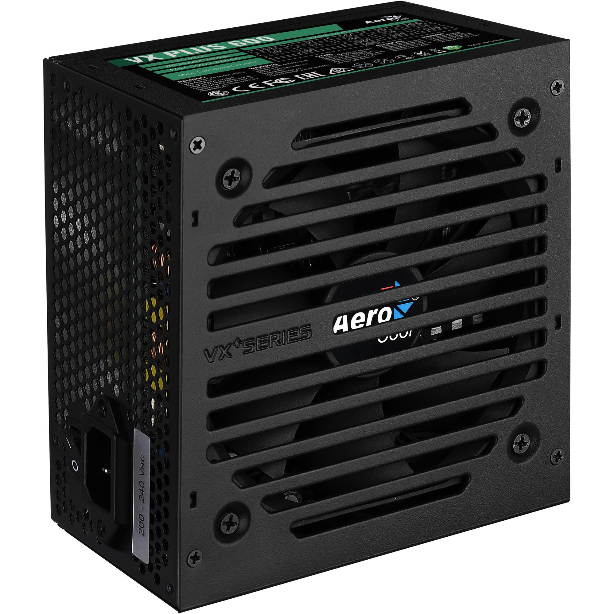 Блок живлення AEROCOOL 600W VX Plus Stealth (ACPN-VS60NEY.12) фото1