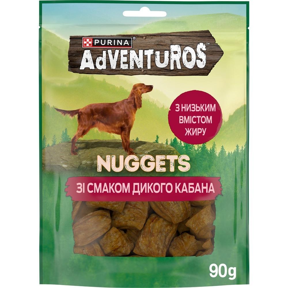 Лакомство для взрослых собак Adventuros Кусочки со вкусом дикого кабана 90 г фото 1