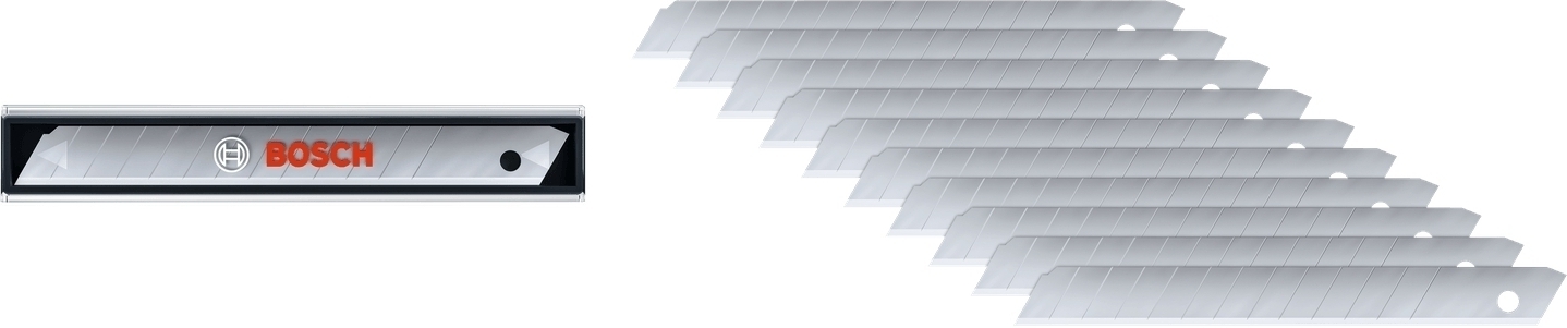 Набор лезвий сегментированных Bosch, 89x16x9мм, сталь, 10шт (1.600.A03.9L5) фото 1
