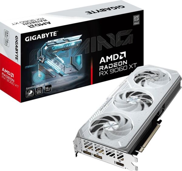 

Видеокарта GIGABYTE Radeon 9060 XT 16GB GDDR6 OC ICE (GV-R906XGAMINGOCICE-16GD)