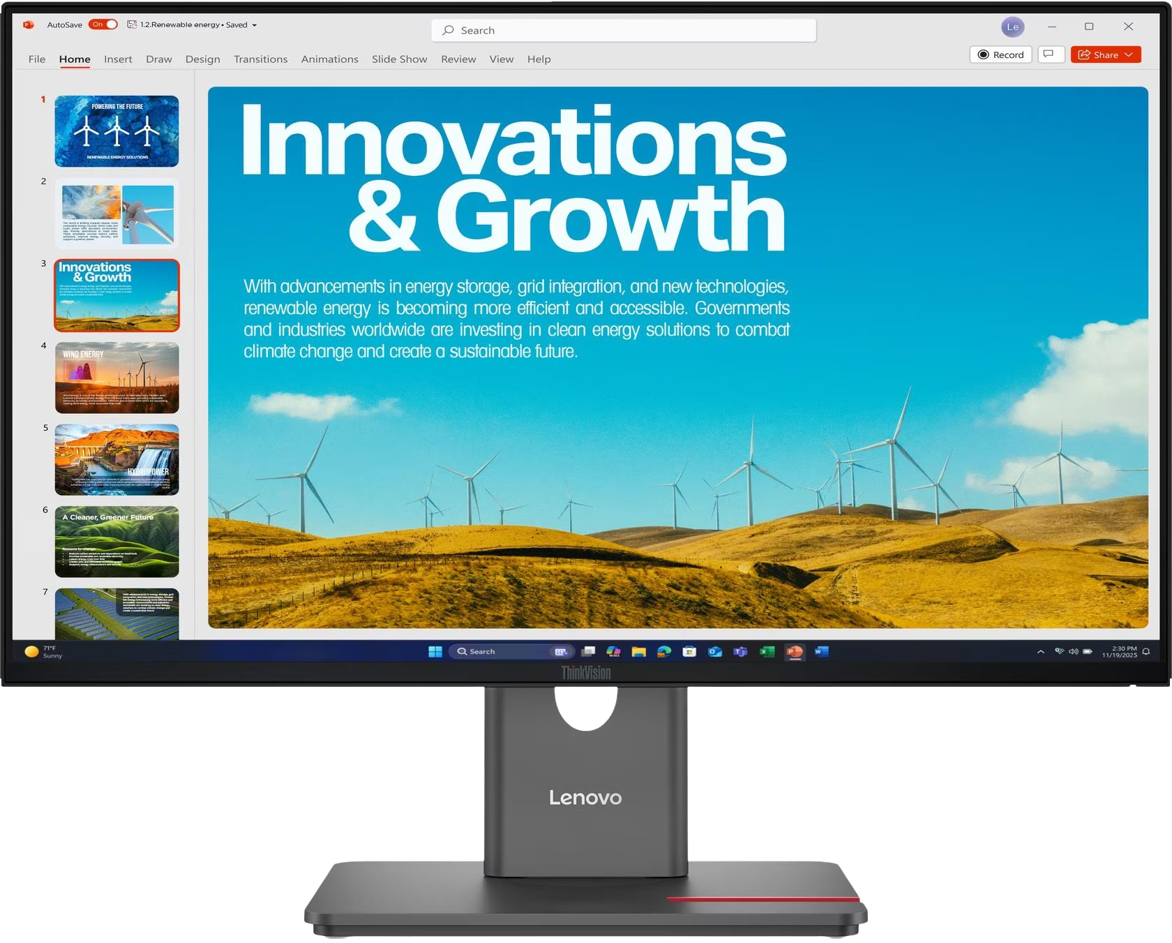 Монитор 23.8" LENOVO ThinkVision P24QD-40 (64B1GAT1UA) фото 1