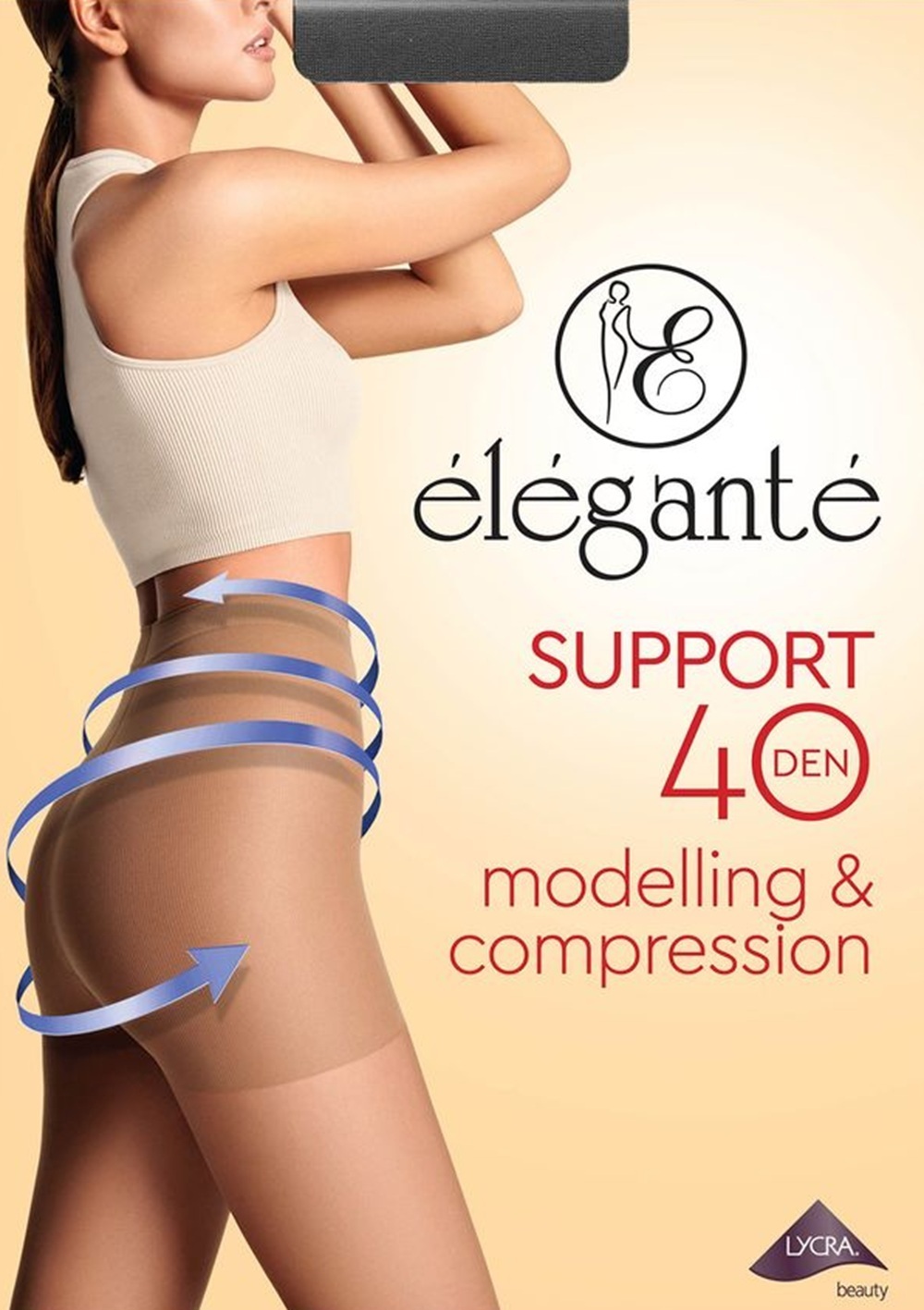 Колготы женские Elegante Support 40 Den 2р черные фото 1