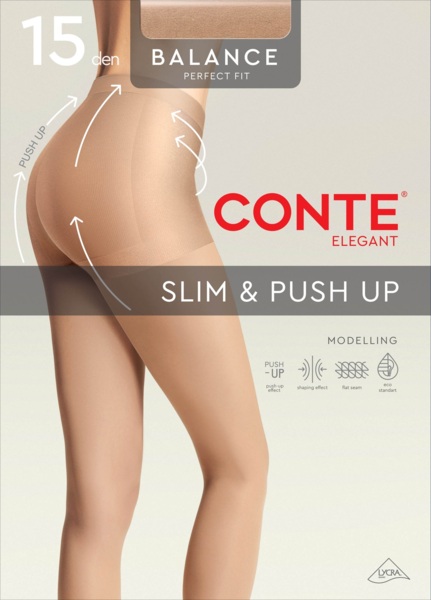 Колготы женские Conte Elegant Ce Balance 15 Den 2р натуральные фото 