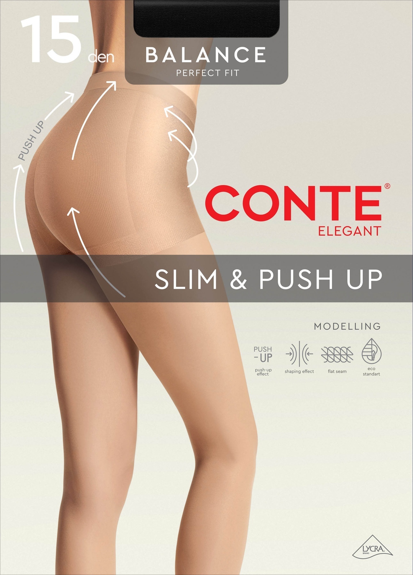 Колготы женские Conte Elegant Ce Balance 15 Den 2р черные фото 1