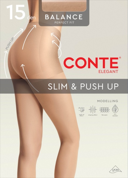 Колготы женские Conte Elegant Ce Balance 15 Den 5р бронзовые фото 
