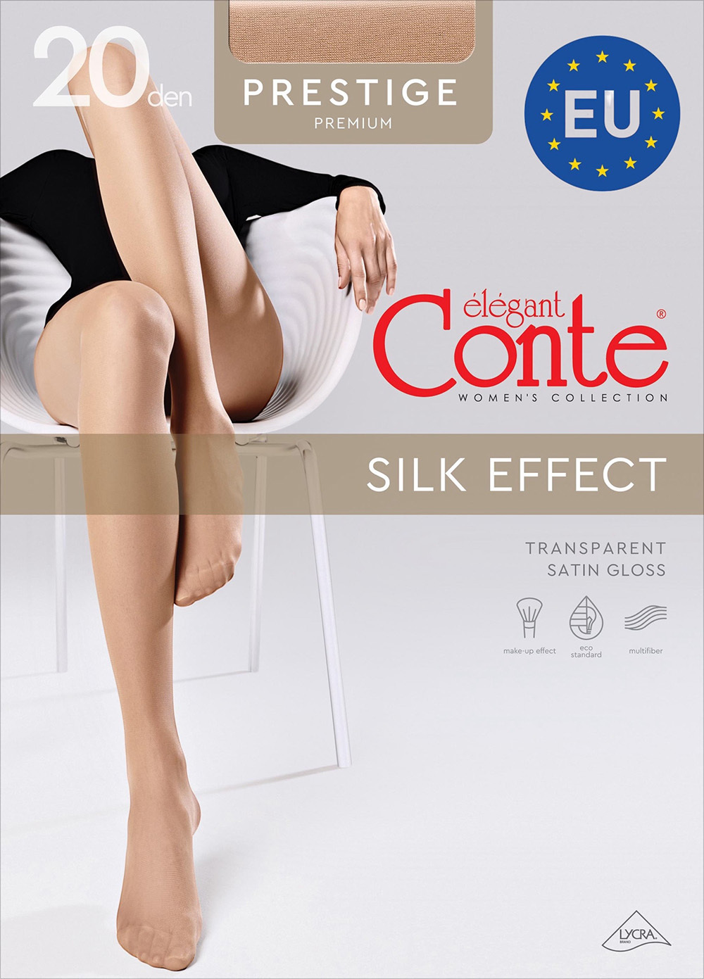 Колготы женские Conte Elegant Ce Prestige 20 Den 2р натуральные фото 1