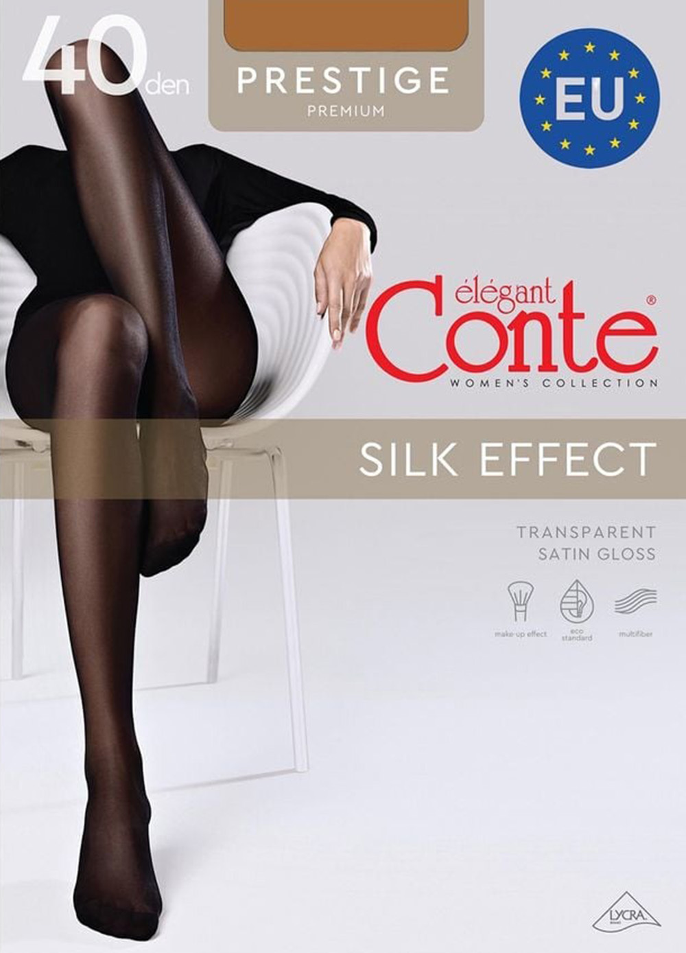 Колготы женские Conte Elegant Ce Prestige 40 Den 3р бронзовые фото 1