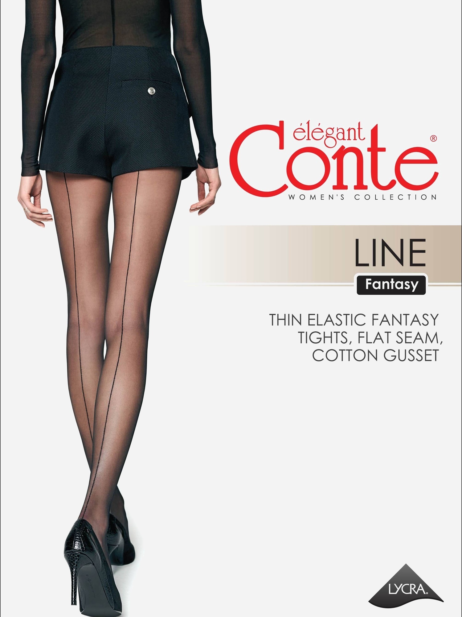 Колготи жіночі Conte Elegant Ce Fantasy Line 20 Den 2р чорні фото1