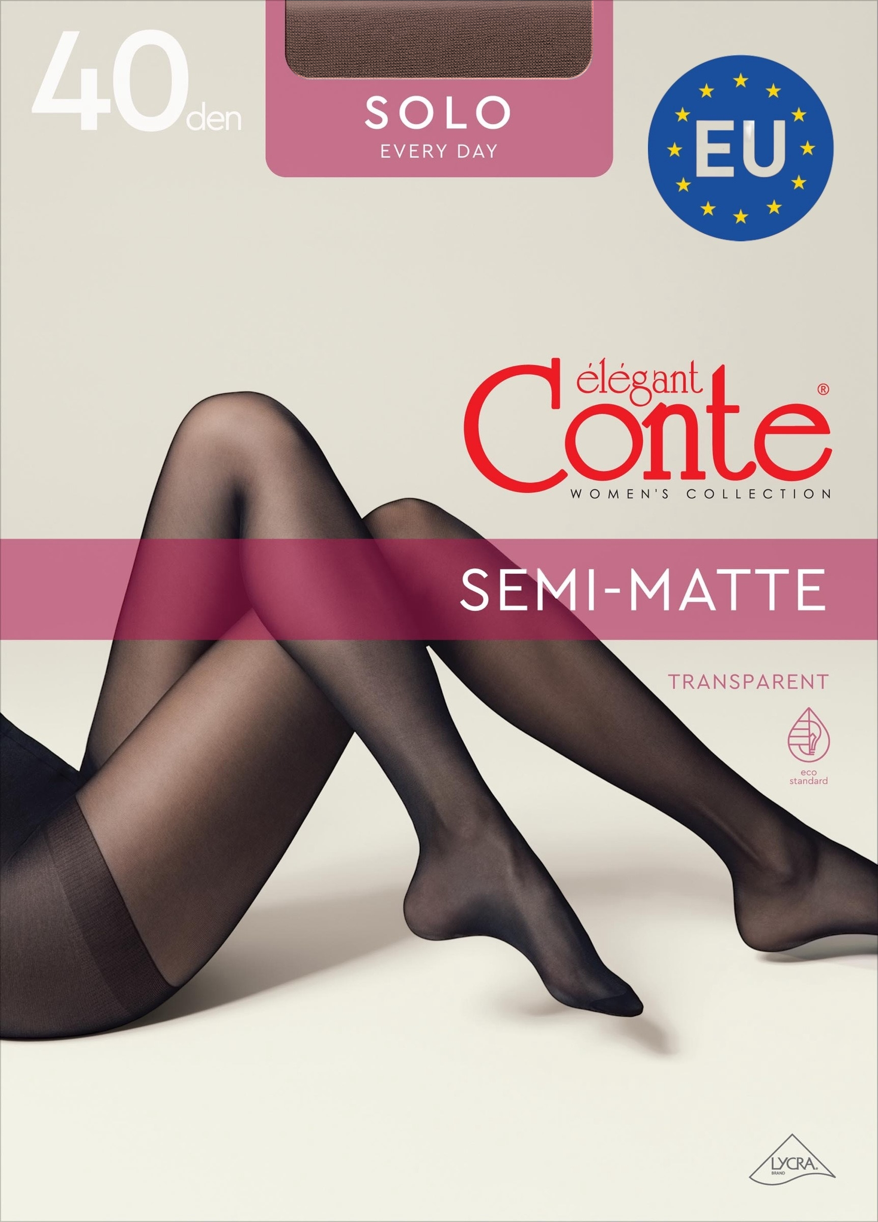 Колготы женские Conte Elegant Ce Solo mocca 40 Den 2р коричневые фото 1