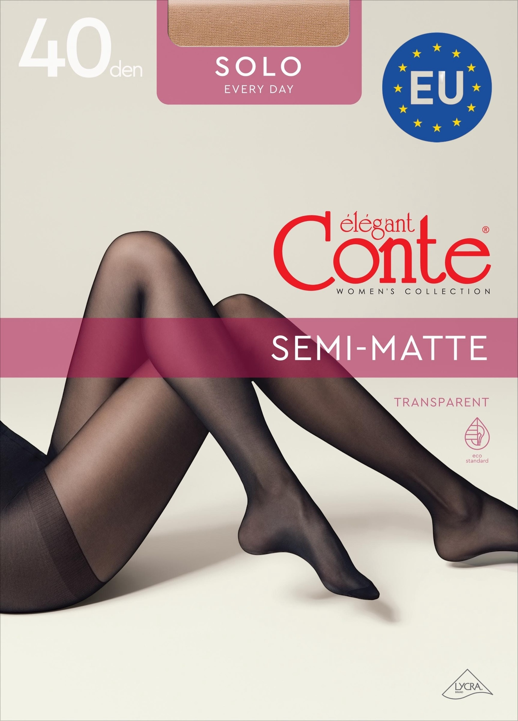 Колготы женские Conte Elegant Ce Solo natural 40 Den 3р натуральные фото 1