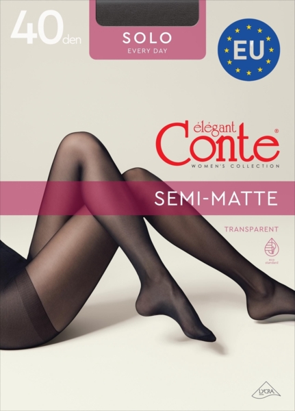 Колготы женские Conte Elegant Ce Solo 40 Den 5р серые фото 