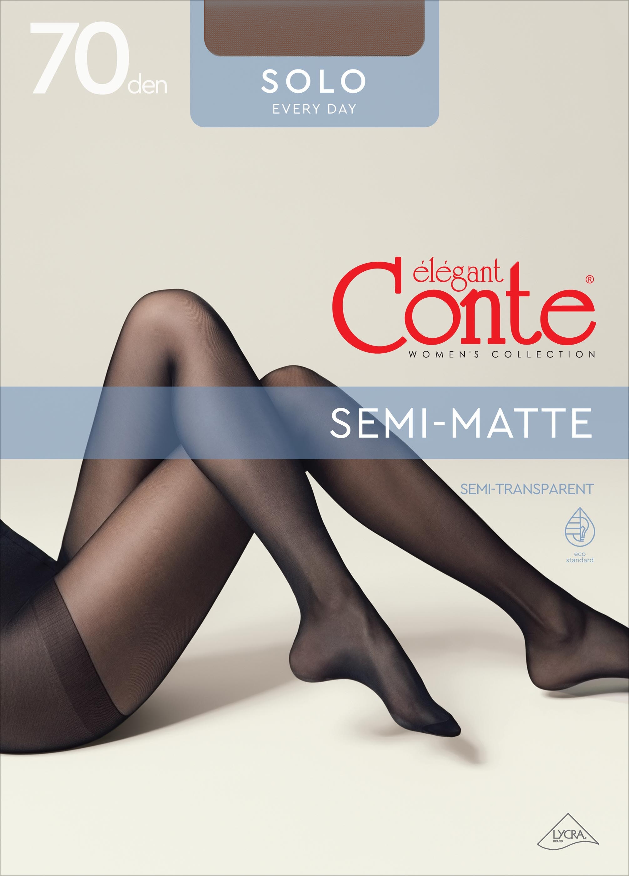 Колготы женские Conte Elegant Ce Solo bronz 70 Den 2р бронзовые фото 1