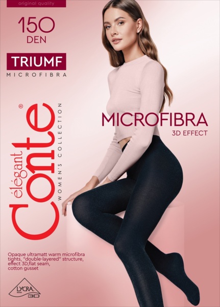 Колготы женские Conte Elegant Ce Triumf 150 Den 3р черные фото 