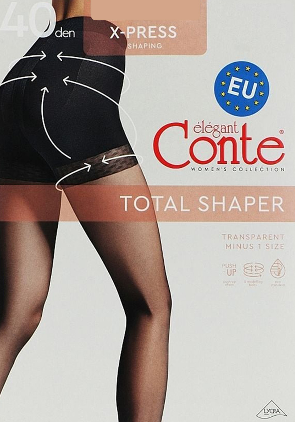 Колготы женские Conte Elegant Ce X-Press 40 Den 3р натуральные фото 1