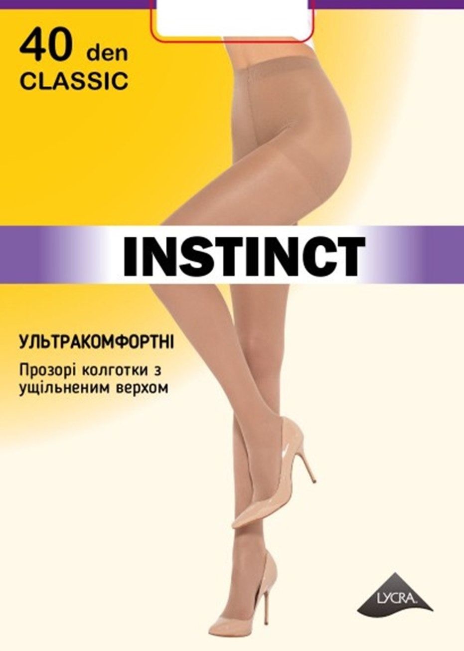 Колготы женские Instinct In Classic 40 Den 2р черные фото 1