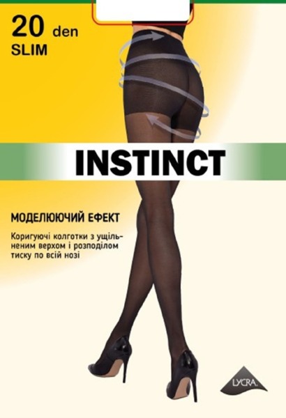 Колготи жіночі Instinct In Slim 20 Den 3р сіро-коричневіфото