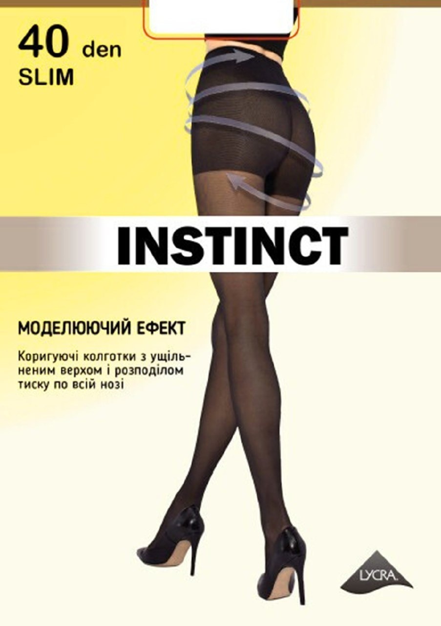 Колготы женские Instinct In Slim 40 Den 5р черные фото 1