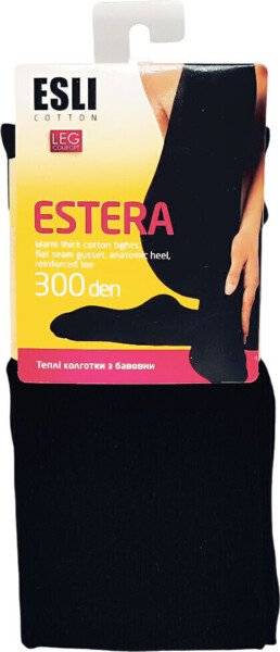 Колготы женские ESLI E Estera 300 Den 4р черные фото 