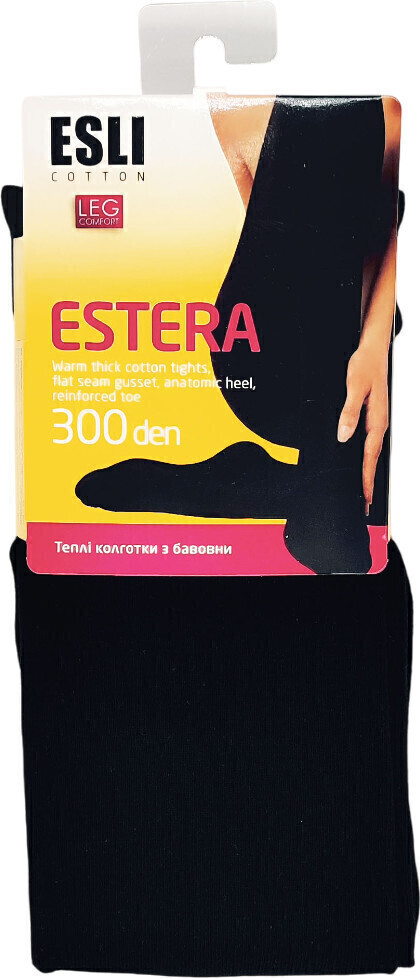 Колготы женские ESLI E Estera 300 Den 5р черные фото 1