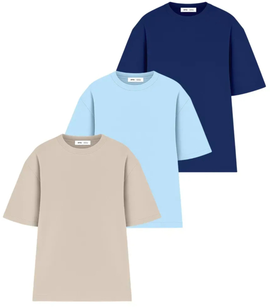 Набор футболок мужских хлопковых Ray Oversize U0104M-3PACK2 L/XL 3шт разноцветных