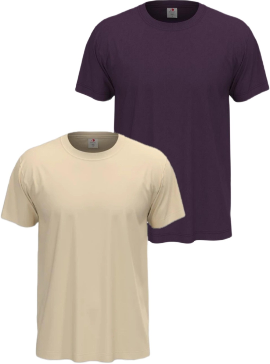 Набор футболок женских хлопковых Stedman ST2000W-NAT-DBY XL 2шт разноцветных