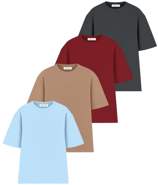 

Набор футболок женских хлопковых Ray Oversize U0104W-4PACK5 L/XL 4шт разноцветных