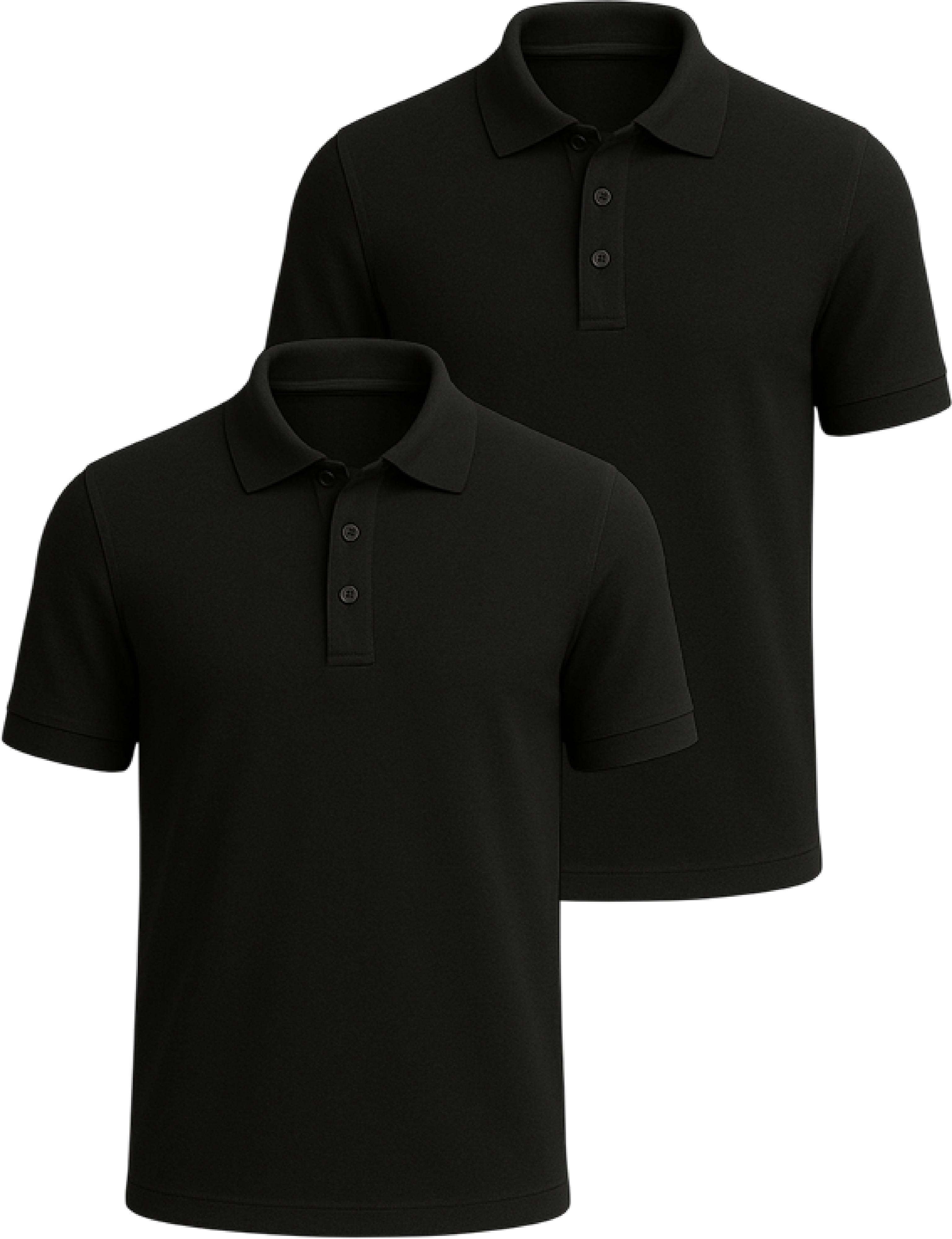 Набір поло бавовняних чоловічих Stedman ST9060-BLO-BLO S 2шт чорнихфото1