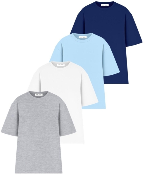 

Набор футболок женских хлопковых Ray Oversize U0104W-4PACK2 S/M 4шт разноцветных