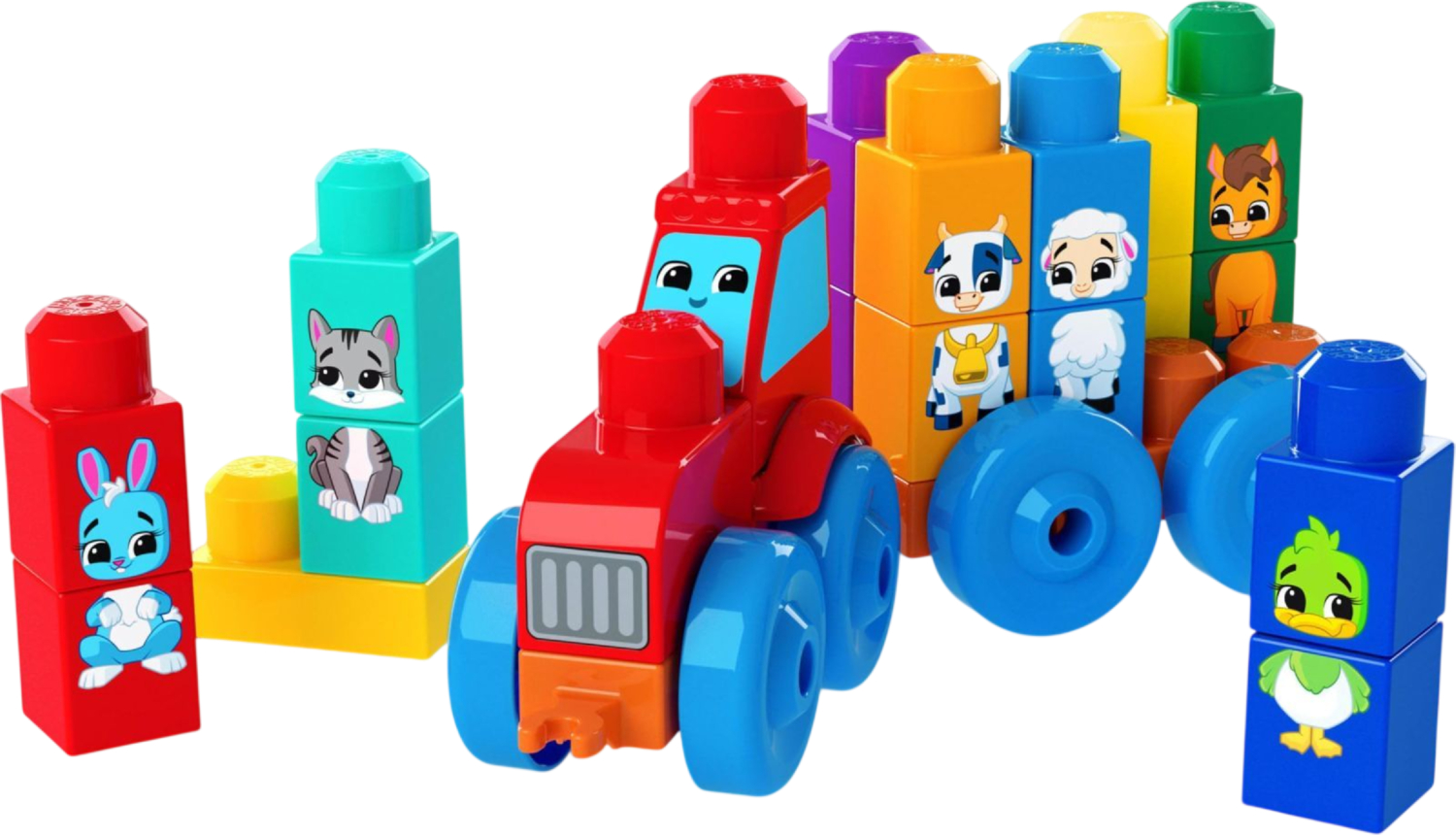 Конструктор Mega Bloks Трактор с животными (JKG33)