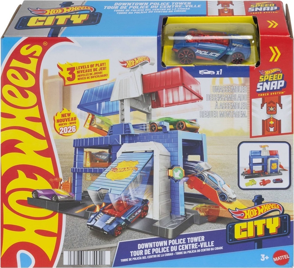 Игровой набор Hot Wheels Полицейская башня в городе (JHL74) фото 1