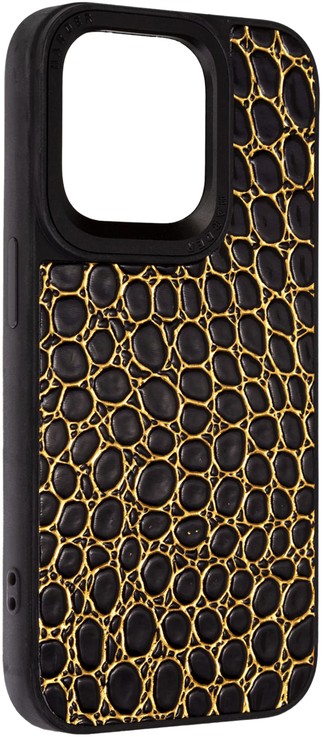 Чохол Harder Crocosaur для Apple iPhone 15 Pro Black (ARM76701)