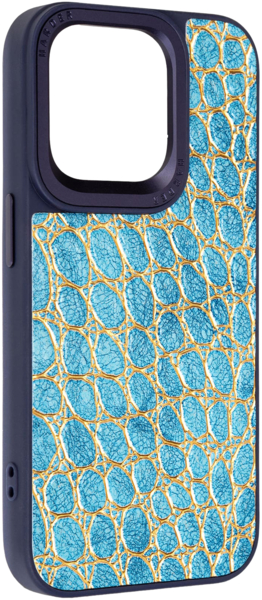 Chokhol Harder Crocosaur для Apple Iphone 15 Pro Blue Arm76706
