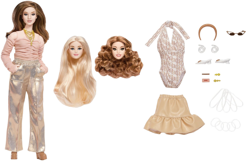 Коллекционный набор You Create Barbie Basics – блондинка (JJX37