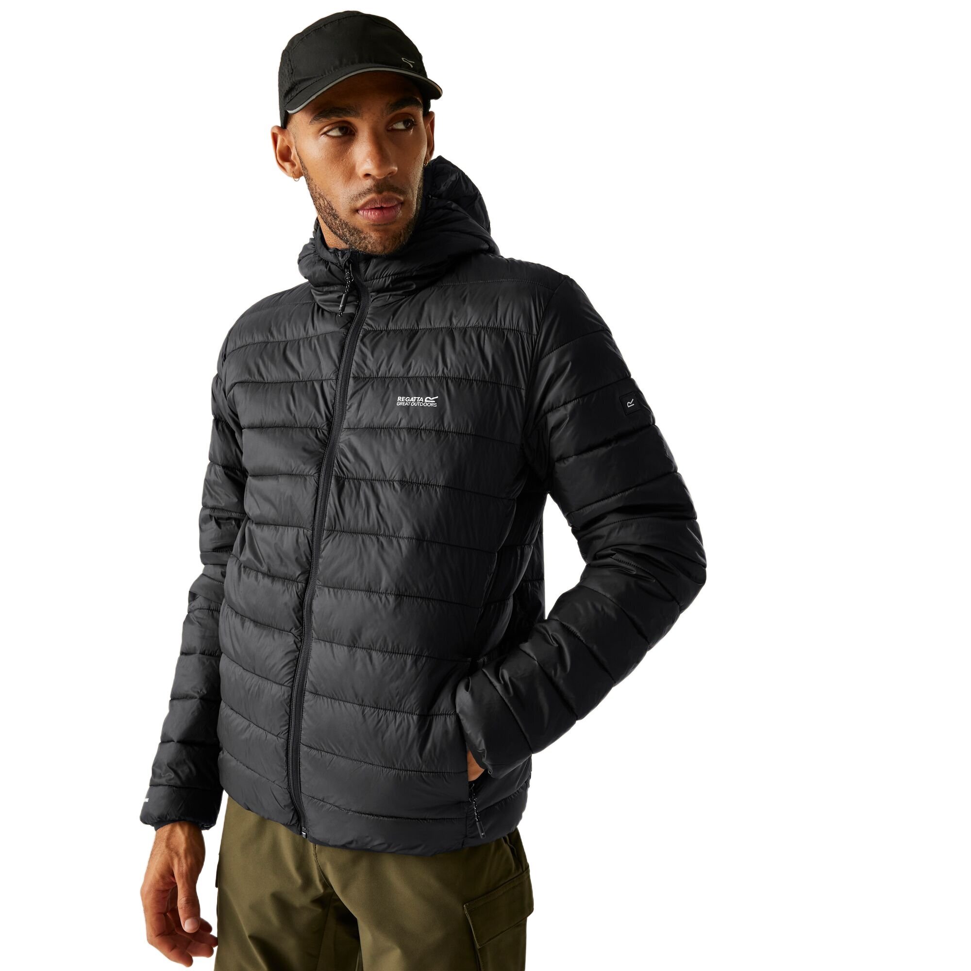 Куртка демисезонная мужская Regatta HoodedMarizion RMN223-800 S черная фото 1
