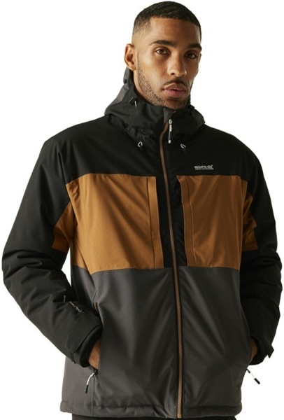 Куртка утепленная мужская Regatta MalandInsulated RMP450-ZK3 M коричневая/черная фото 