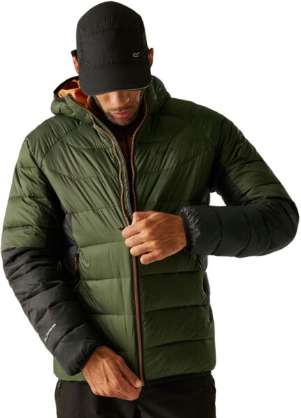 Куртка чоловіча Regatta Hooded Dalent RMN 304-ZYI L хакі/чорнафото